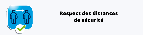 respecter la distanciation d'1m5