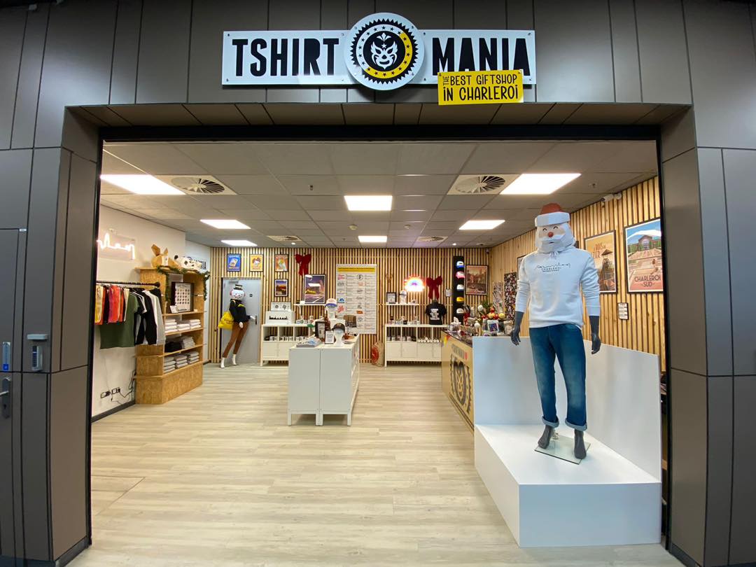 Tshirt mania Charleroi airport